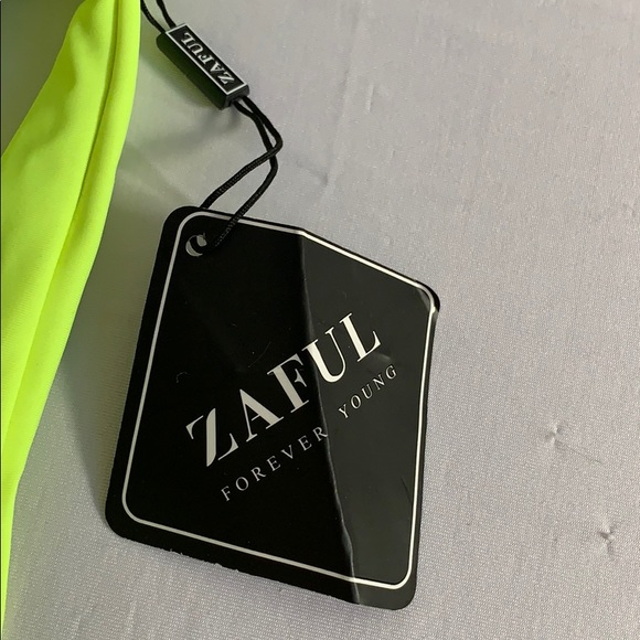 Neon Green Zaful Bikini Top - Picture 3 of 4
